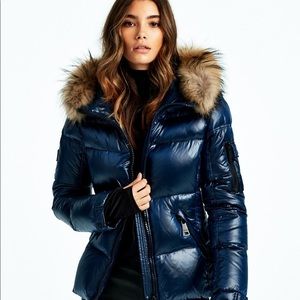 ❗️SOLD❗️USED SAM Blake Fur-Trim Short Down Coat